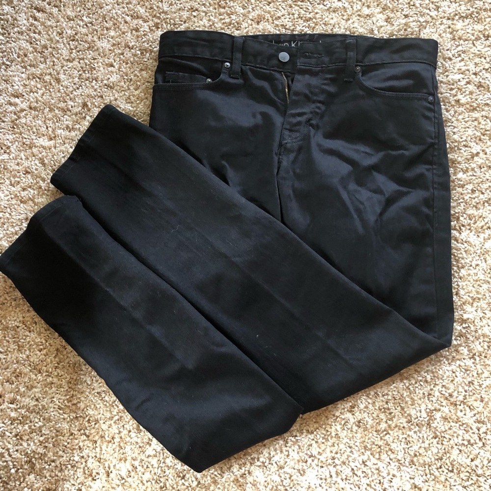 Calvin Klein Mens black slim jeans
